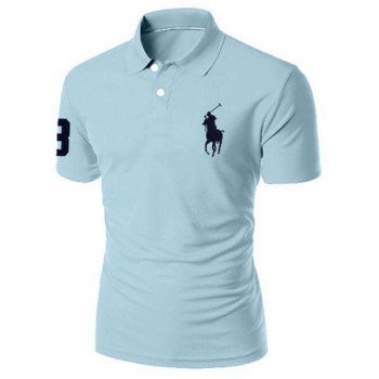 Men's polo shirt sky