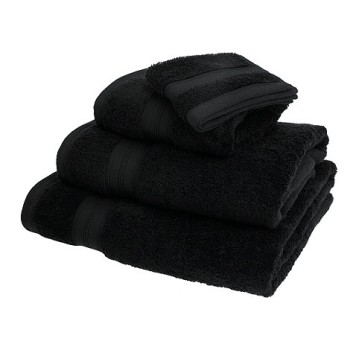 Black Egyptian cotton towels