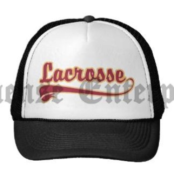 Lacrosse Hat cap black white